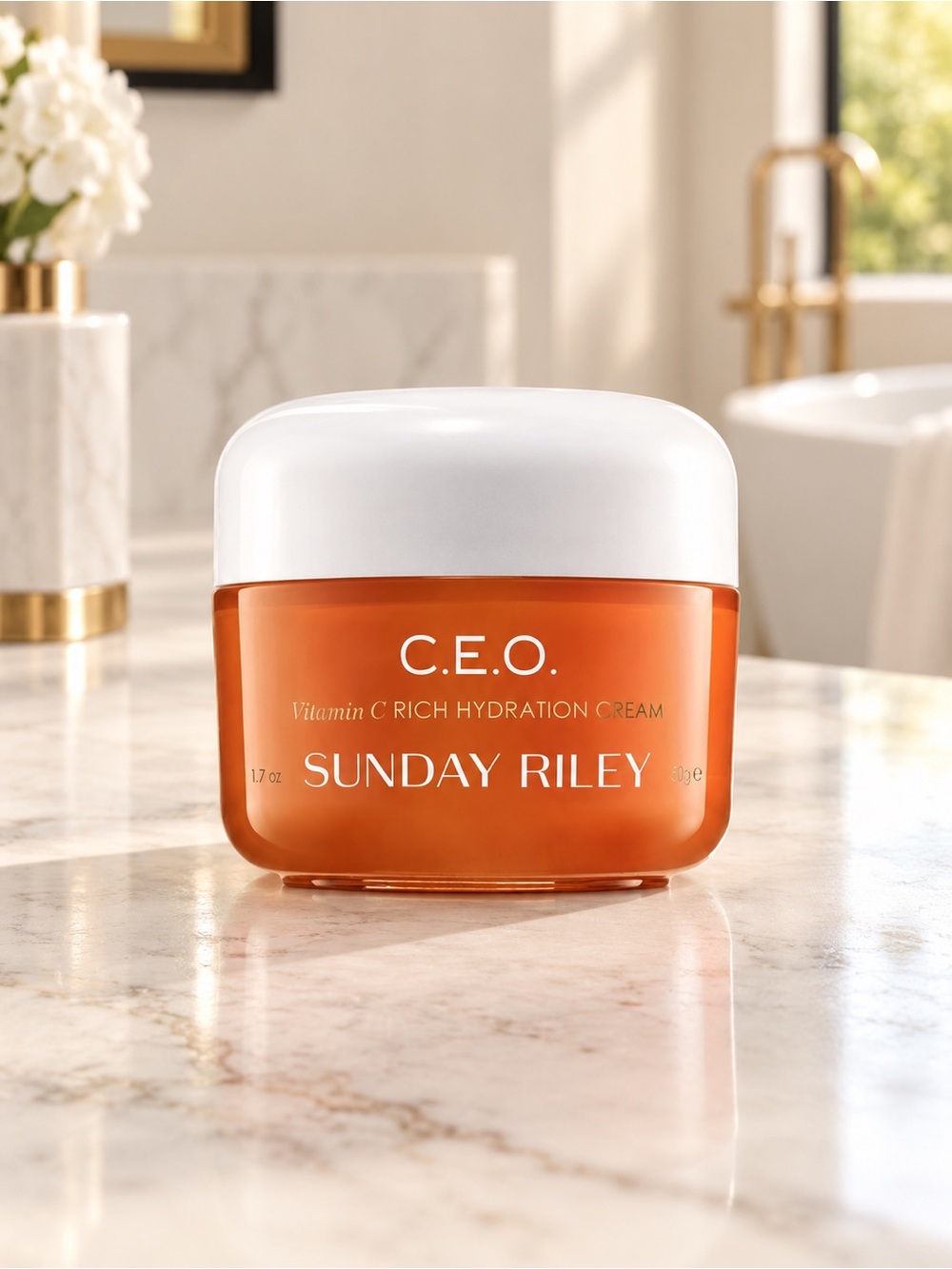 🍊 SUNDAY RILEY C.E.O. Vitamin C Brighten Tighten Body Butter 6.7 oz New